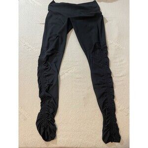 Fabletics Cashel Foldover Pureluxe Leggings Ruched Black Size Small Yoga Pants